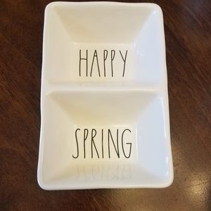 Rae Dunn Happy Spring Divided Tray